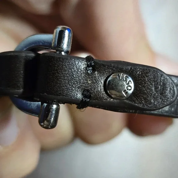 Fossil leather beaded bracelet - Picture 3 of 6